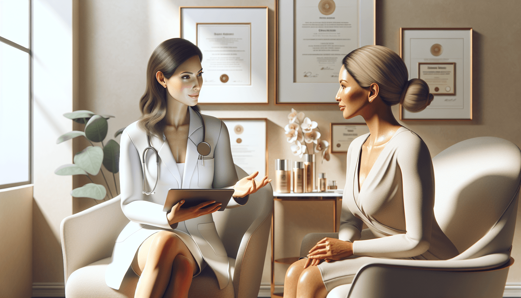 Medspa consultation in progress
